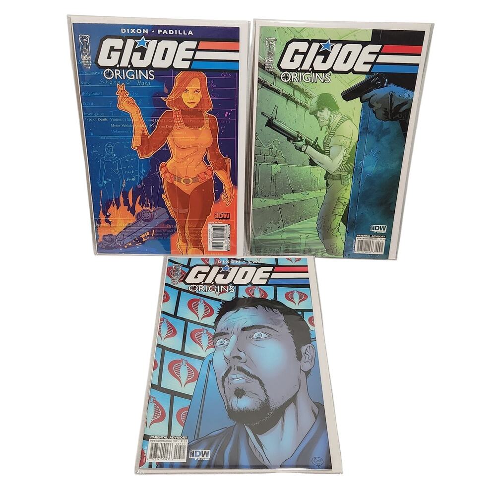 G.I. Joe Origins IDW Comics Lot Of 3 Issue #6a, 7b, 9b NM 2009 Pre-owned